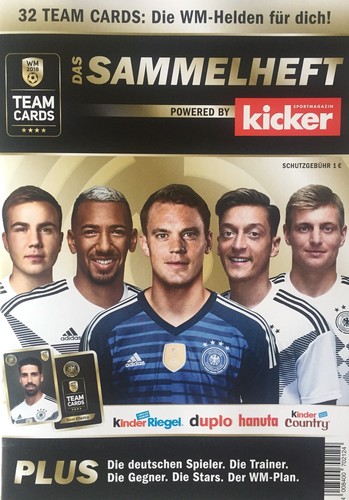 Team cards 2018 sammelheft - cards, wm